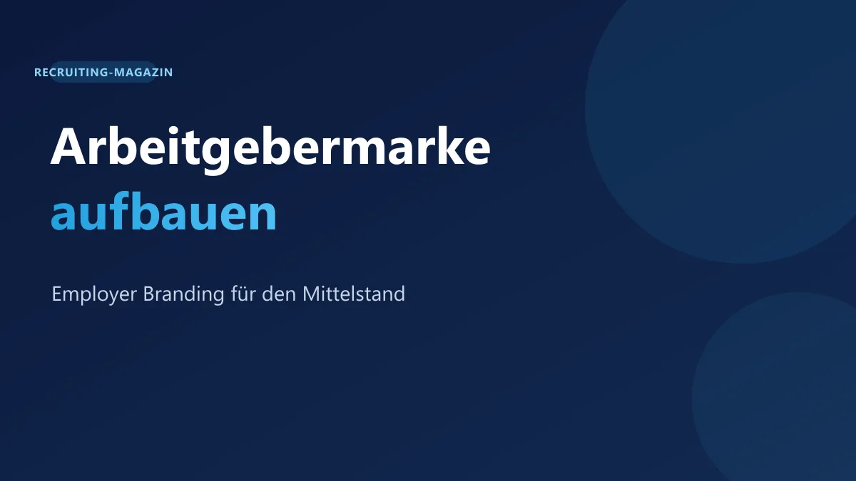 Arbeitgebermarke aufbauen: Employer Branding im Mittelstand in SEOcruiting-Farben