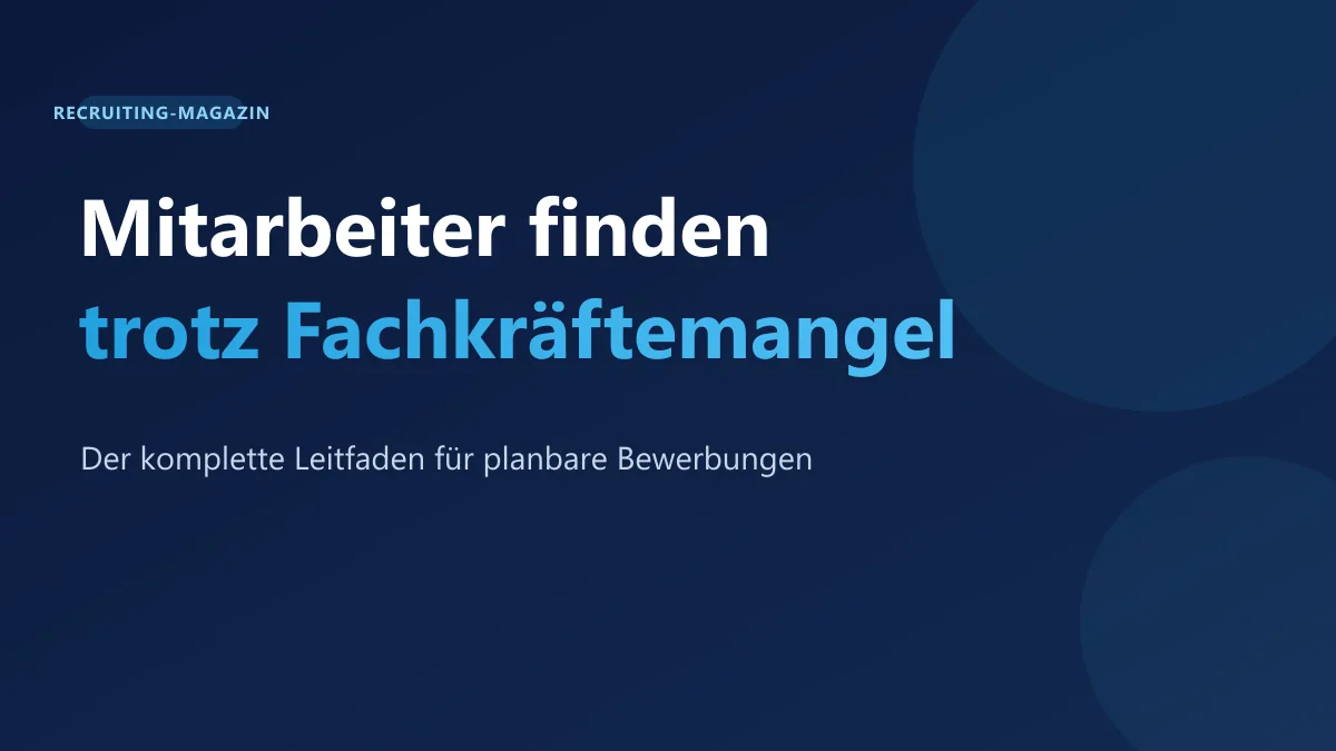Mitarbeiter finden trotz Fachkräftemangel in SEOcruiting-Farben