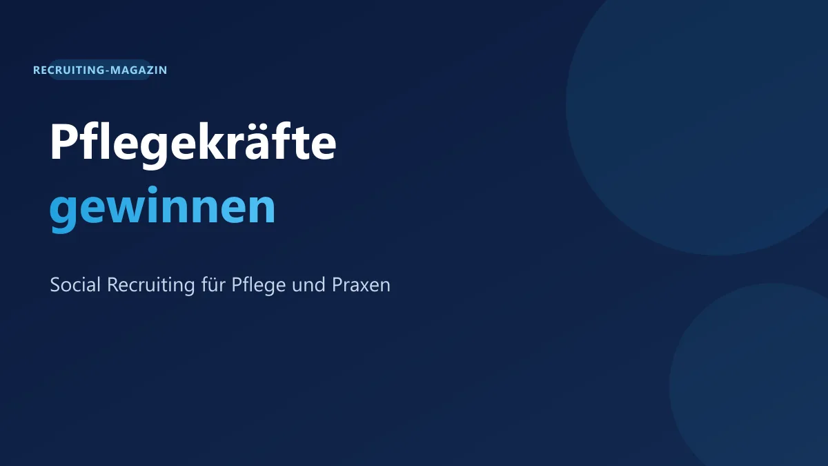 Pflegekräfte gewinnen über Social Recruiting in SEOcruiting-Farben