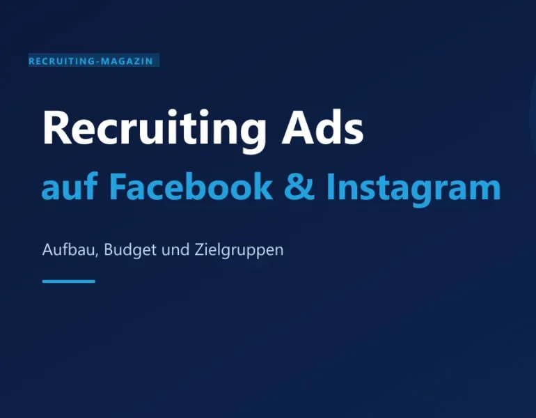 Recruiting Ads auf Facebook und Instagram: Aufbau, Budget und Zielgruppen in SEOcruiting-Farben