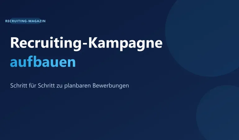 Recruiting-Kampagne aufbauen: Phasen und Bewerbungs-Trichter in SEOcruiting-Farben