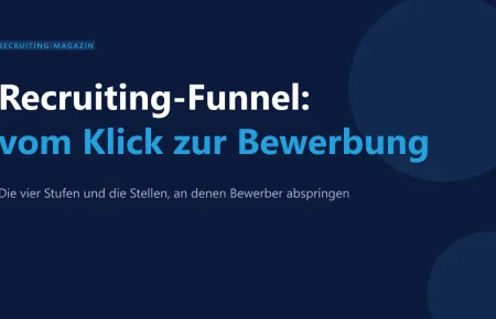 Recruiting-Funnel: vom Klick zur Bewerbung, Titelbild in SEOcruiting-Farben
