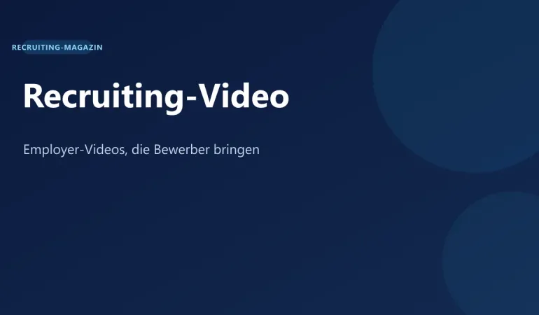Recruiting-Video: Formate und Video-Aufbau in SEOcruiting-Farben